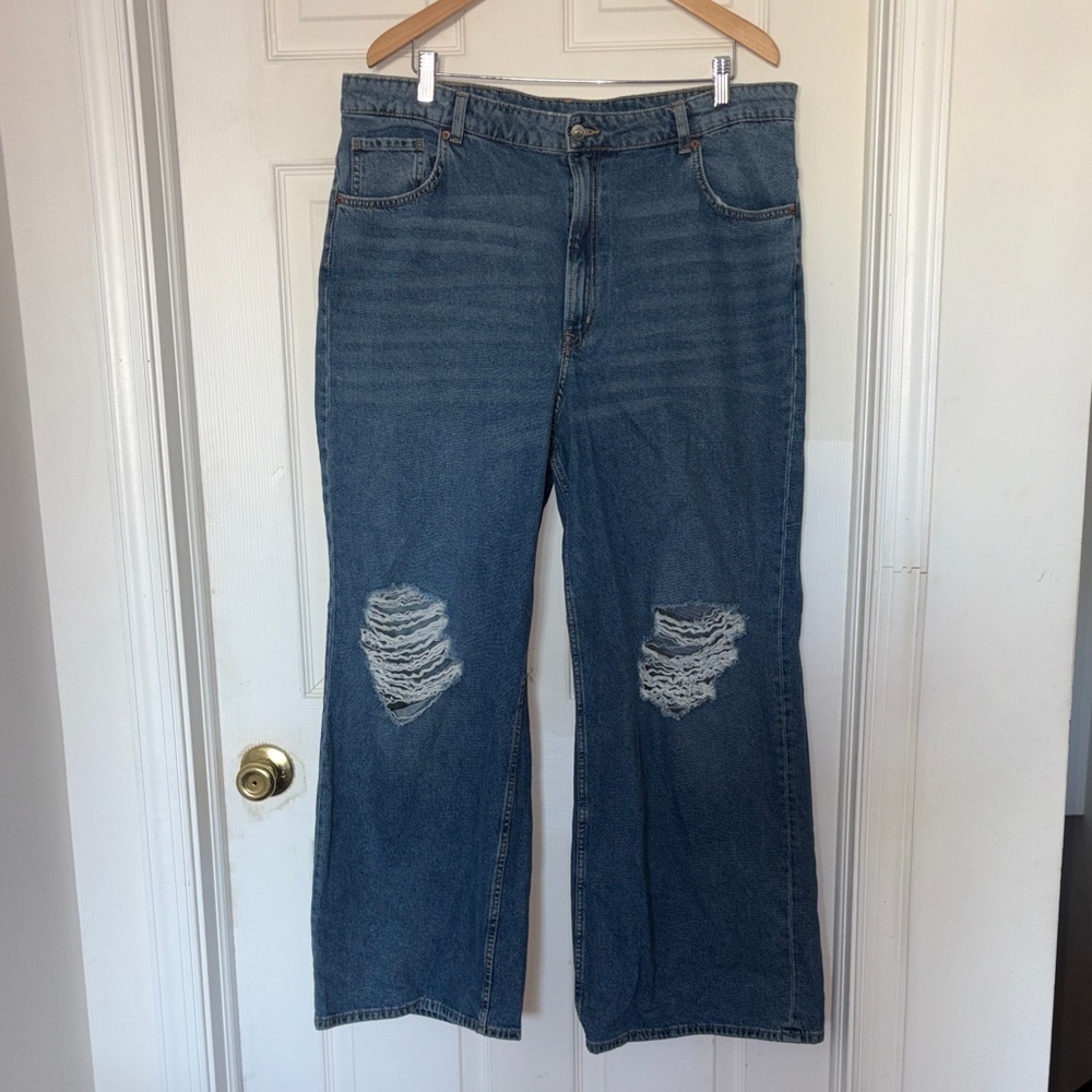 Divided Distressed Jeans Blue Size 18